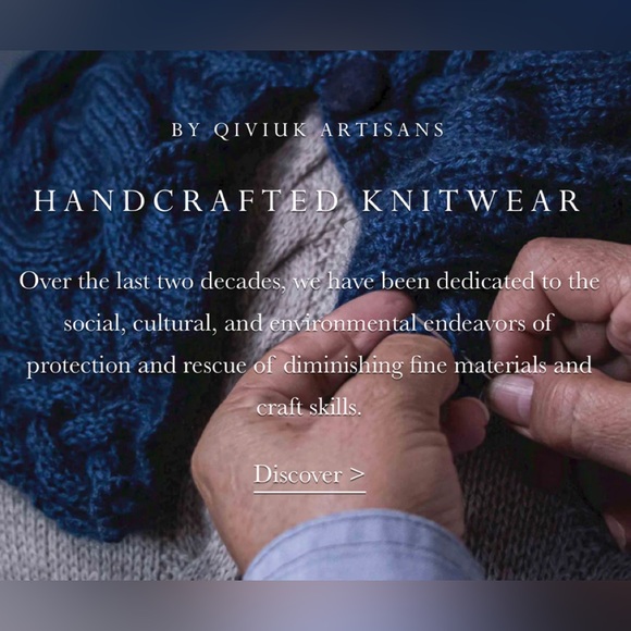 Couture luxury handknit dress made from world’s most exclusive fibre, Qiviuk. - Picture 8 of 13